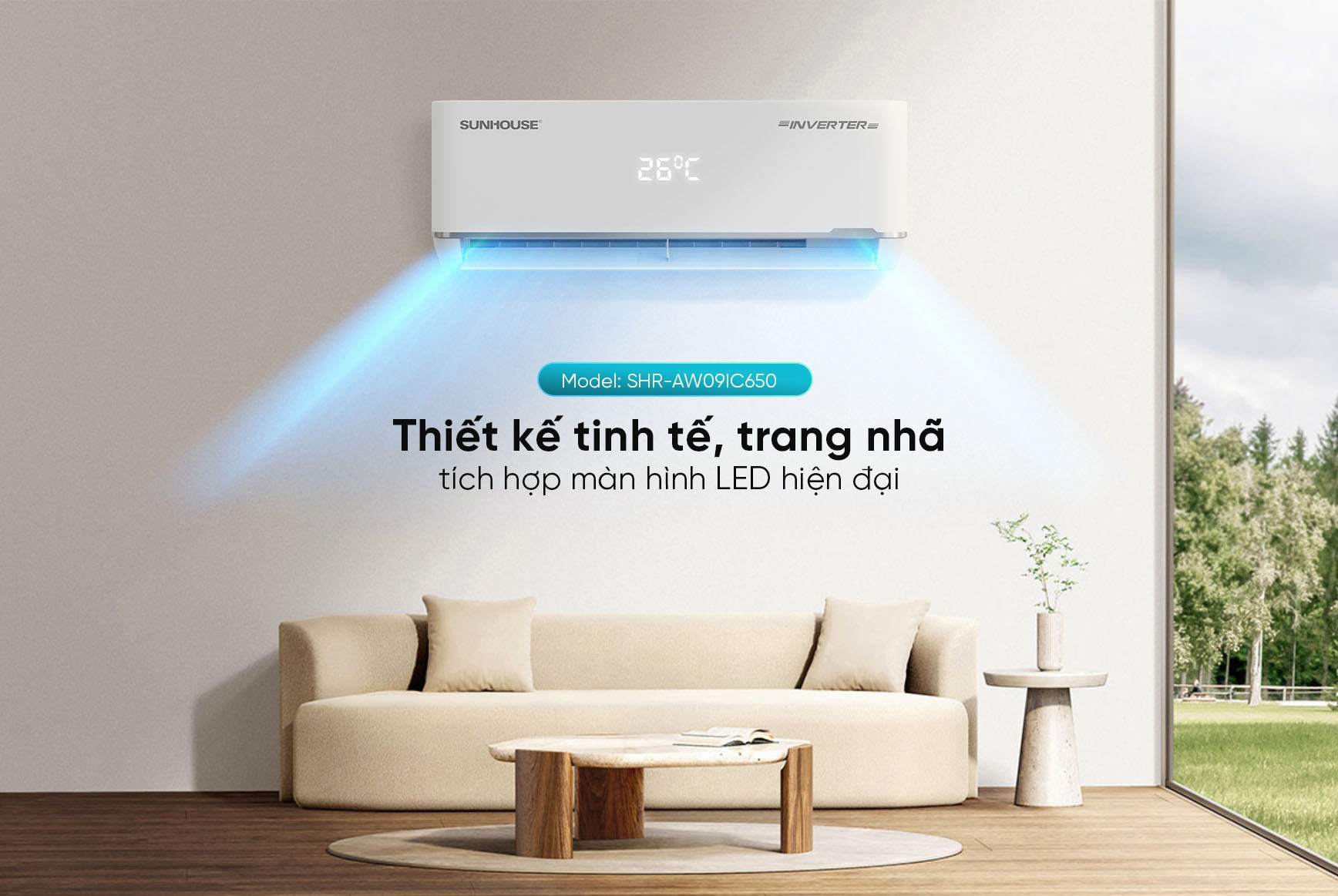 Máy lạnh Sunhouse Inverter SHR-AW09IC650