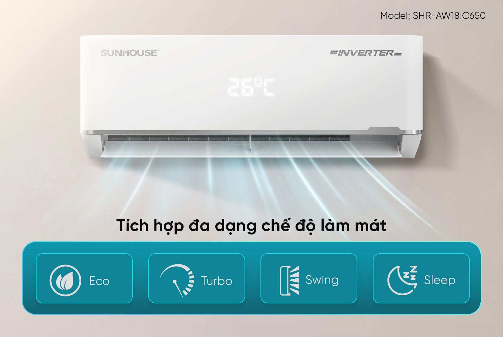  Máy lạnh Sunhouse SHR-AW18IC650