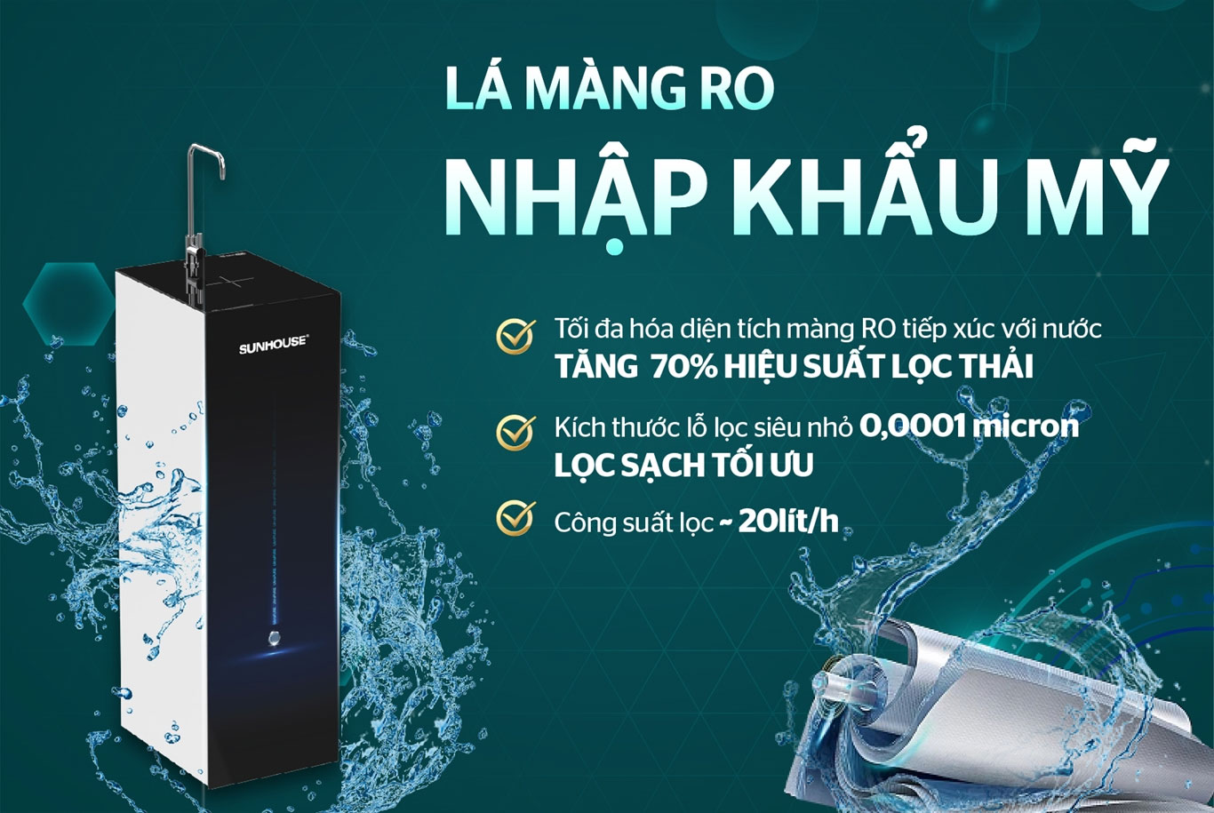 Máy lọc nước RO Sunhouse  