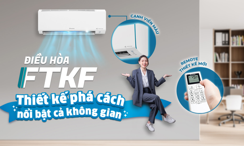 Máy lạnh Daikin Inverter 2.5HP FTKF60YVMV