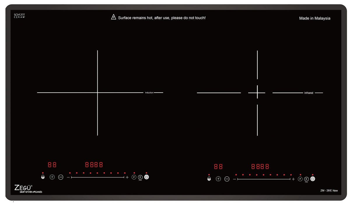 Bếp đôi điện từ hồng ngoại Zegu ZM-26IE