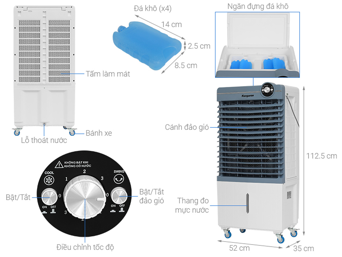 Máy làm mát không khí Kangaroo KG50F103