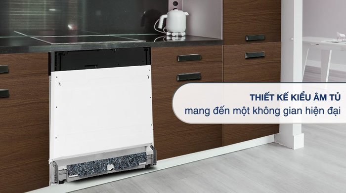 máy rửa chén Hafele HDW-FI60D này được thiết kế với kiểu dáng hiện đại, sang trọng