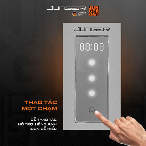 Junger DWJ-101 có bảng điều khiển hiện đại