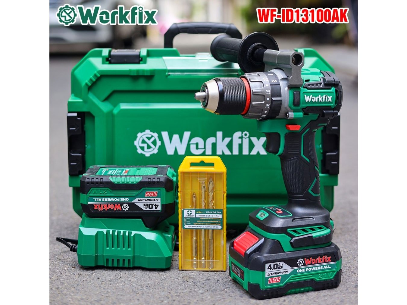 Máy khoan pin Workfix WF-ID13100AK