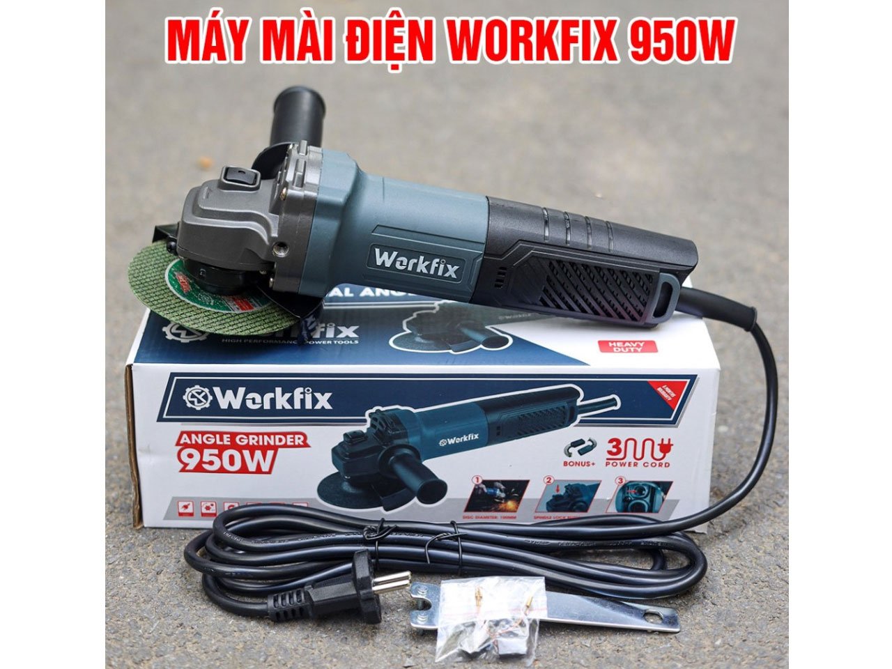 Máy mài góc cầm tay Workfix WF-AG950W