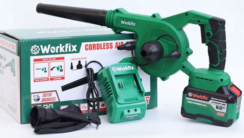 Máy thổi hút bụi pin Workfix WF-AB775BL