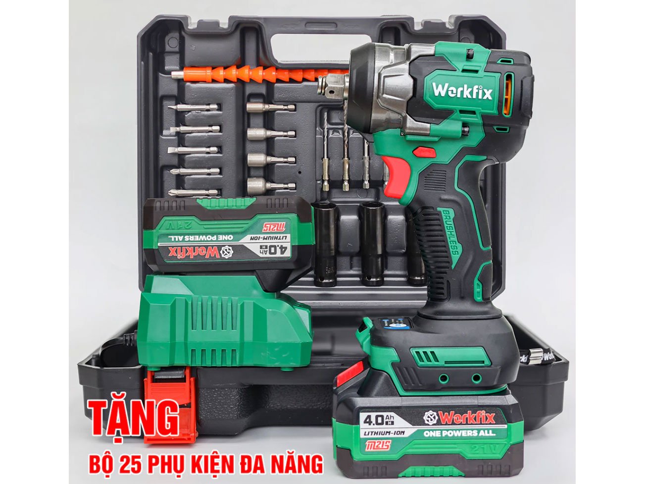 Máy siết bu lông dùng pin Workfix WF-IW470N