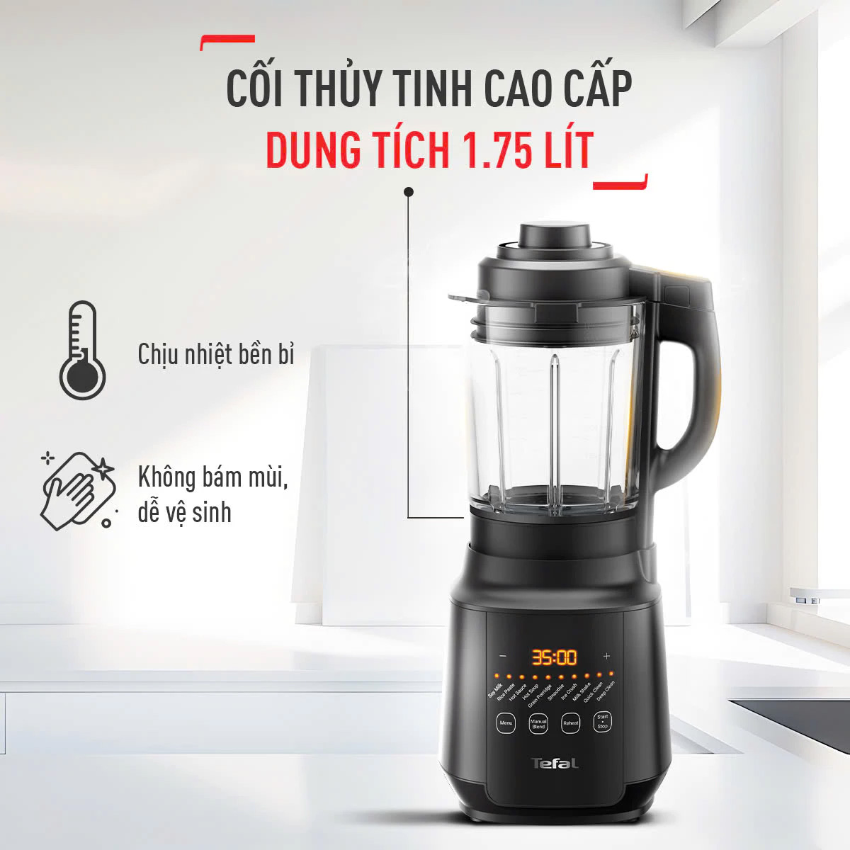 Máy xay sinh tố sữa hạt Tefal BL511868