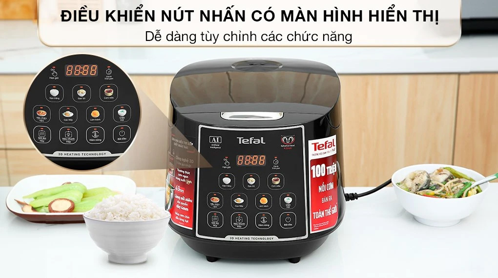 Nồi cơm Tefal RK737868 1.8L