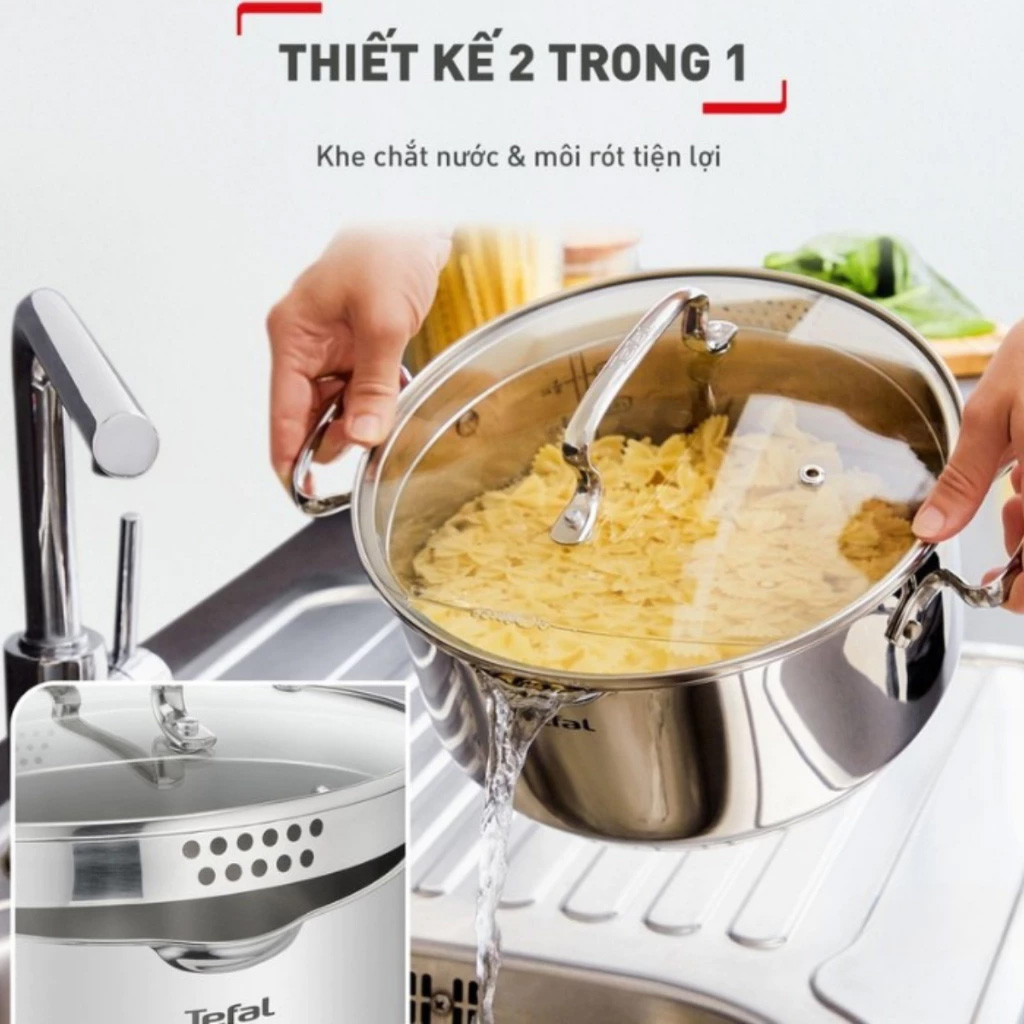 Bộ 5 nồi Inox Tefal Duetto Plus G719SA74