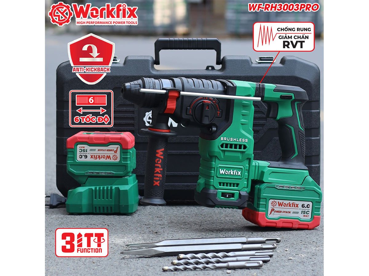 Máy khoan đục bê tông Workfix WF-RH3003PRO