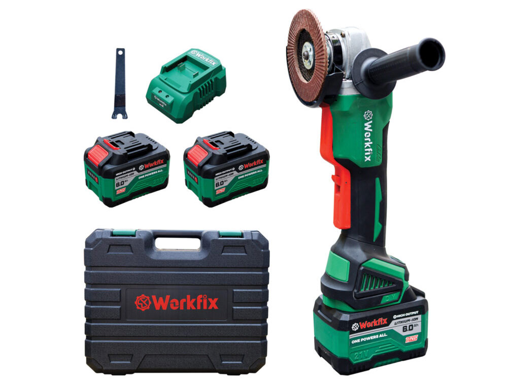 Máy mài, cắt pin công tắc bóp Workfix WF-AG100B