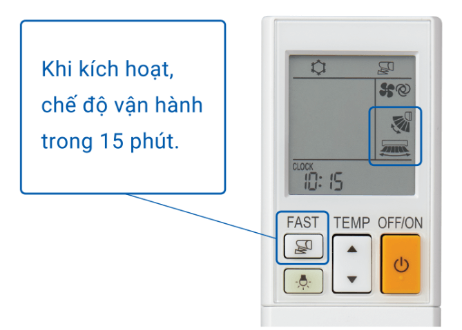 Máy lạnh Mitsubishi Electric MS/MU-JS25VF có tính năng làm lạnh siêu tốc
