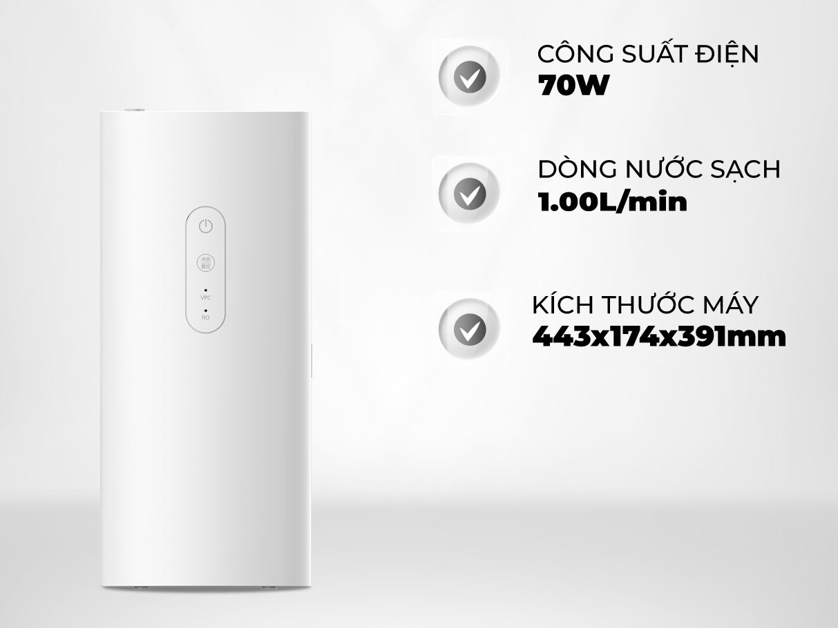 Máy lọc nước RO P-Emic P-V27-600G