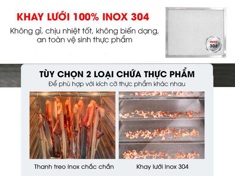 Tủ sấy thực phẩm NewSun CY-12 có 12 khay inox