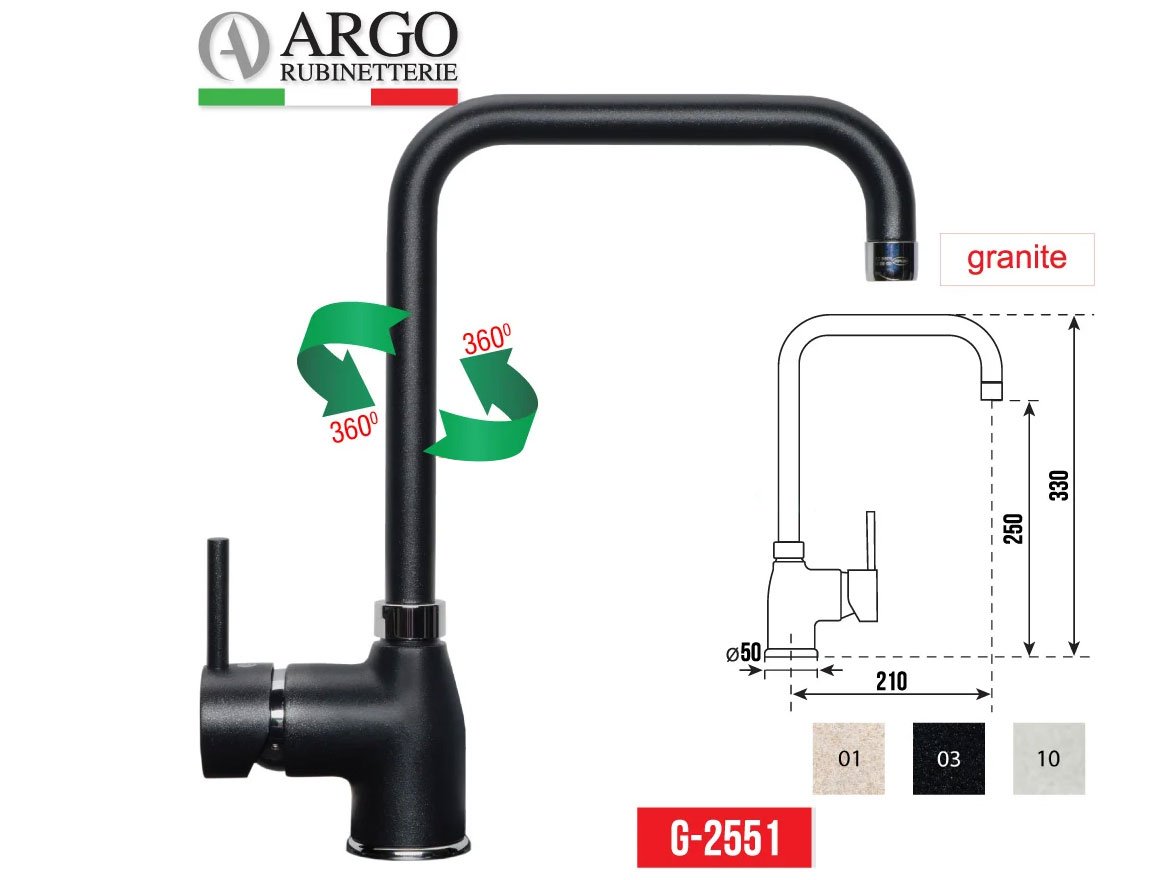 Vòi rửa chén Argo G-2551