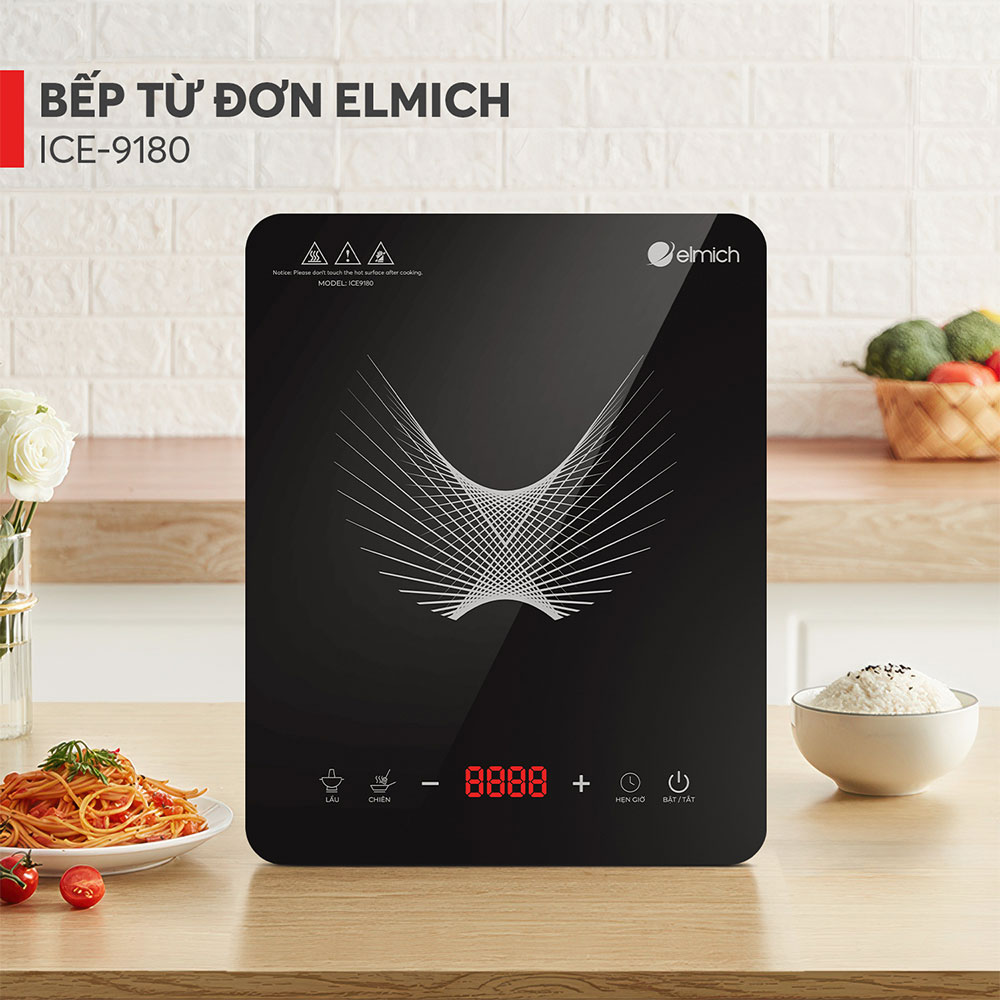 Bếp từ đơn Elmich ICE-9180 có thiết kế đẹp