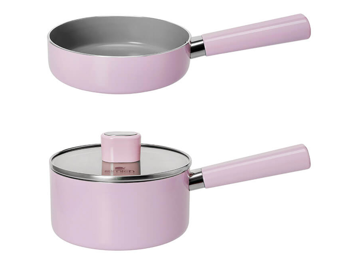 Bộ nồi chảo chống dính Baby full induction EL-5221LA16 size 16cm