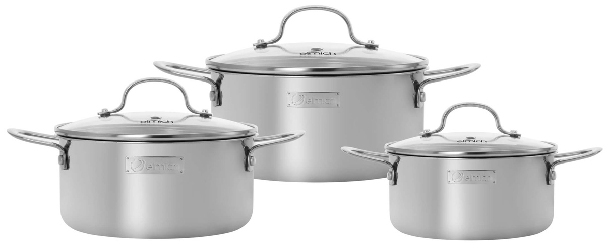 Bộ nồi inox nguyên khối Elmich Trimax Classic EL-2136OL01