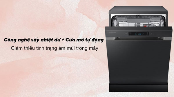 Máy rửa bát Samsung DW60CG550FSGSV sử dụng công nghệ sấy dư nhiệt