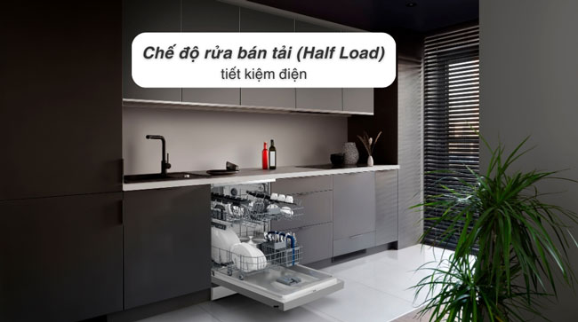 Máy rửa chén độc lập Hitachi HDF-F146VX có chương trình rửa bán tải tiết kiệm điện nước