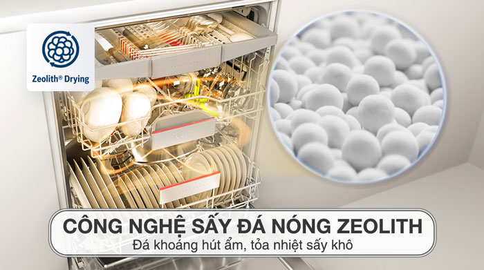 Máy rửa bát Bosch SMS6ZCI37Q sử dụng công nghệ sấy Zeolith độc quyền