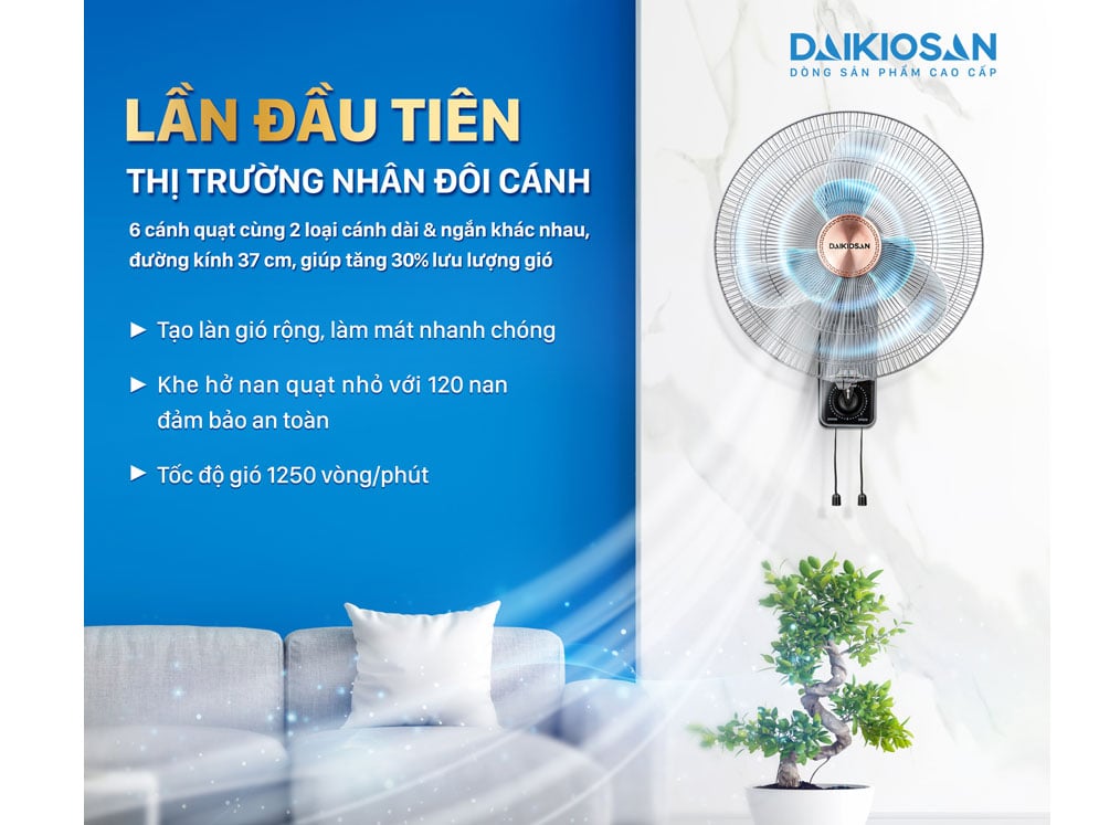 Quạt treo tường Daikiosan 