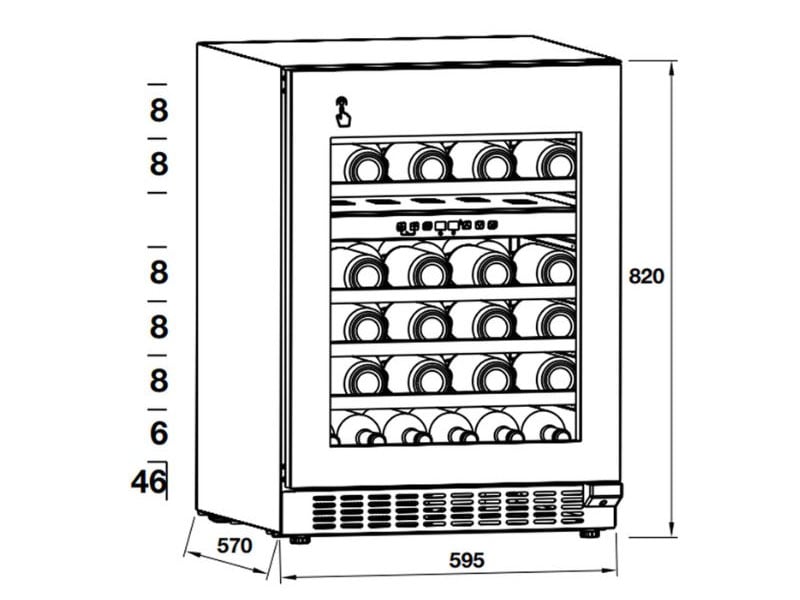 Tủ bảo quản rượu vang Hafele  