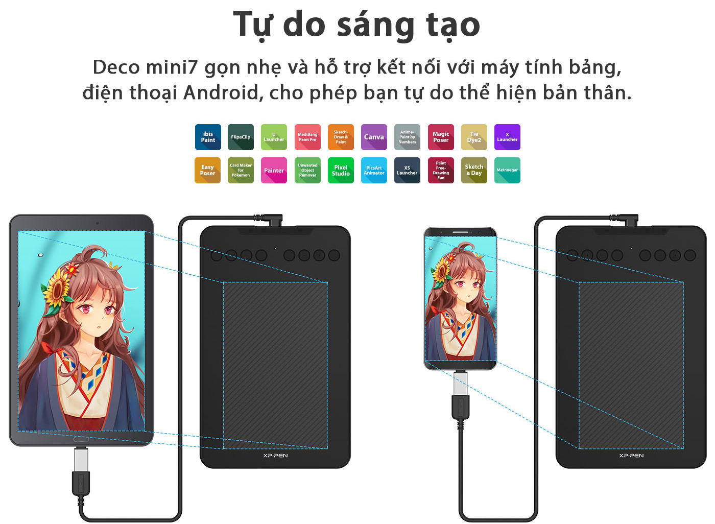 Bảng vẽ Deco Mini 7 V2 - 16K