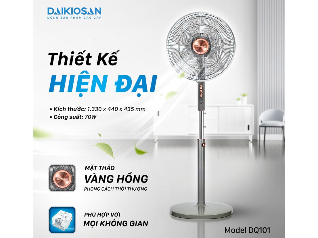 Quạt điện đứng lifestyle Daikiosan DQ101