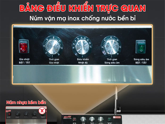 Máy rửa bát sóng siêu âm chậu đơn NewSun NS-800