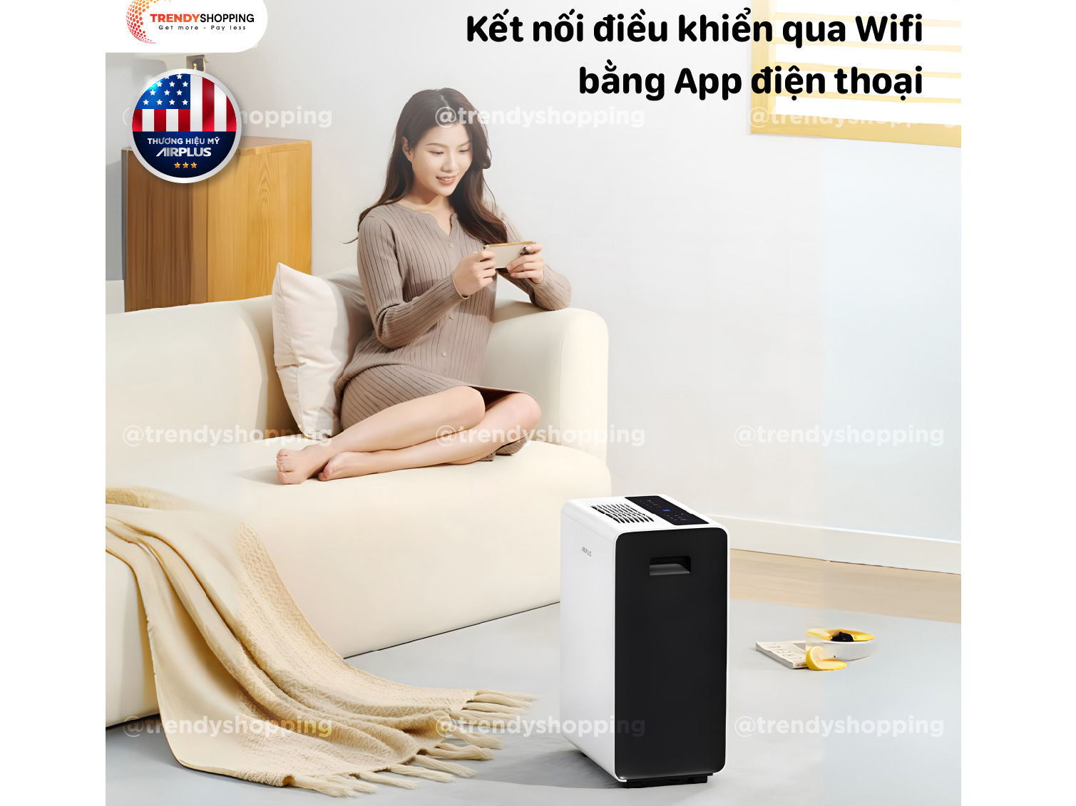 Máy hút ẩm lọc không khí