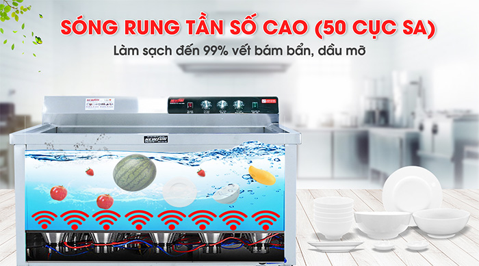 Máy rửa bát siêu âm chậu đơn NewSun NS-1500