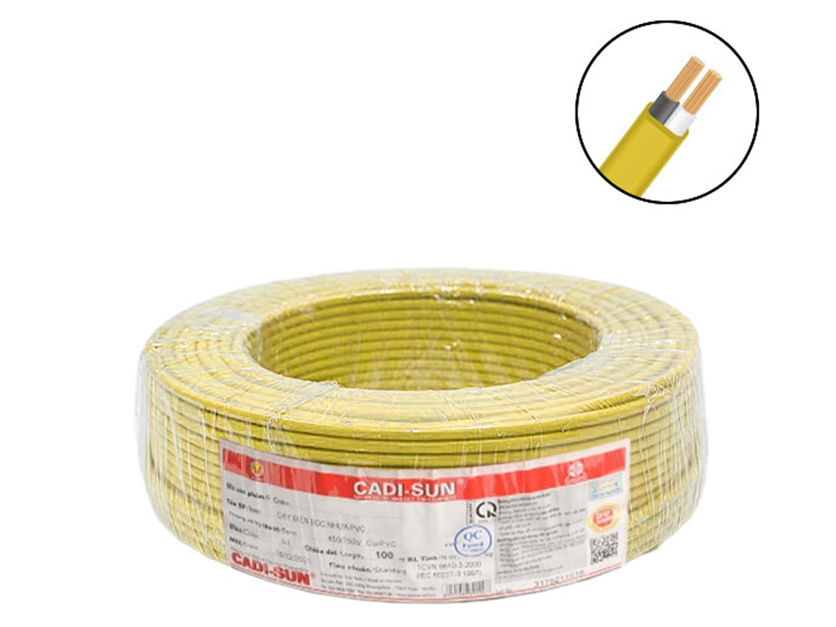 Dây điện đôi Cadisun VCTFK 2x2.5mm2