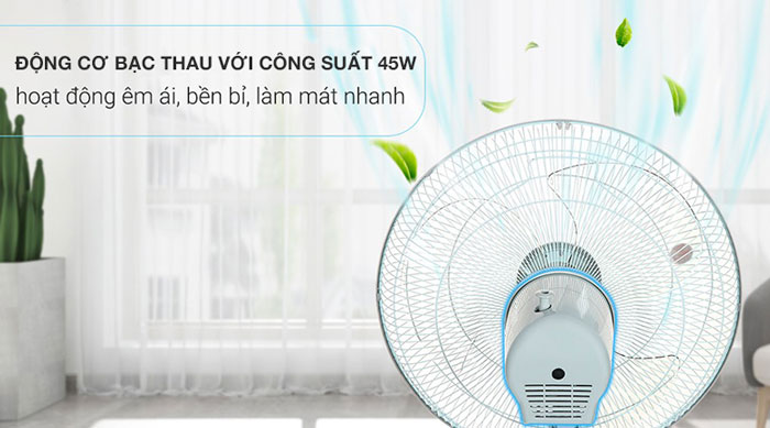 Quạt lửng Lifan QL-216 sử dụng động cơ bạc thau cùng công suất lớn