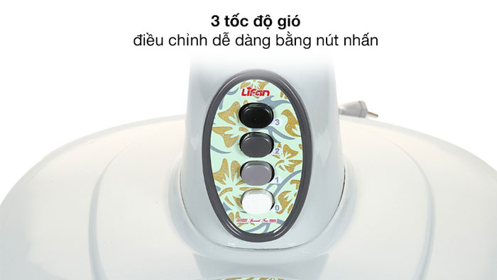 quạt lửng Lifan QL-216 có 3 tốc độ gió