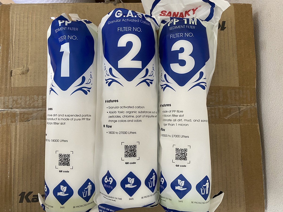 Bộ 3 lõi lọc thô Sanaky