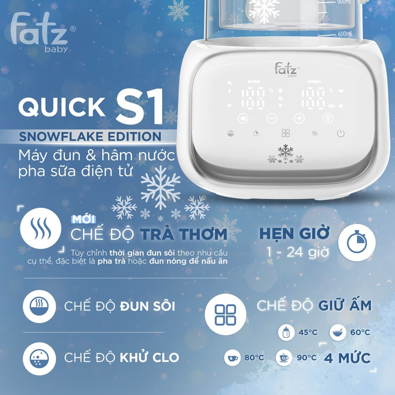 Máy đun và hâm nước pha sữa điện tử Fatzbaby Quick S1 FB3527CZ