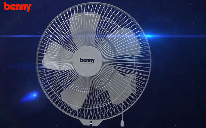 Quạt treo tường công nghiệp Benny BFW-184 có thiết kế chắc chắn hiện đại