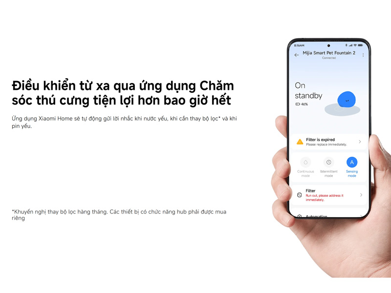 Máy cho thú cưng uống nước Xiaomi Smart Pet Fountain 2 kết nối thông minh