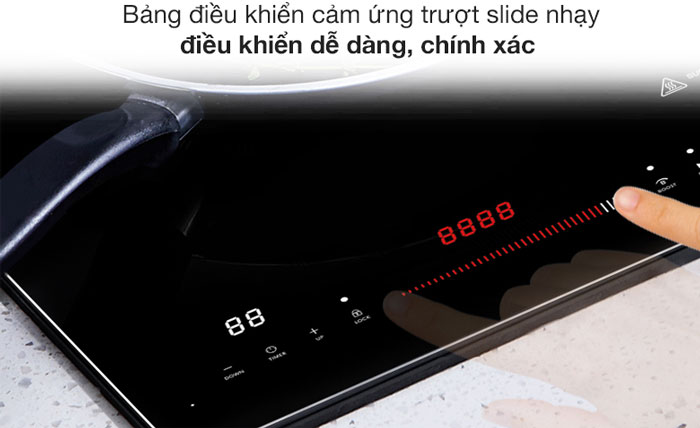 Bếp từ Kalite KL-3800 có bảng điều khiển cảm ứng hiện đại