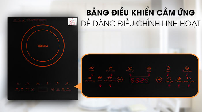 Galanz CH211E có bảng điều khiển cảm ứng hiện đại