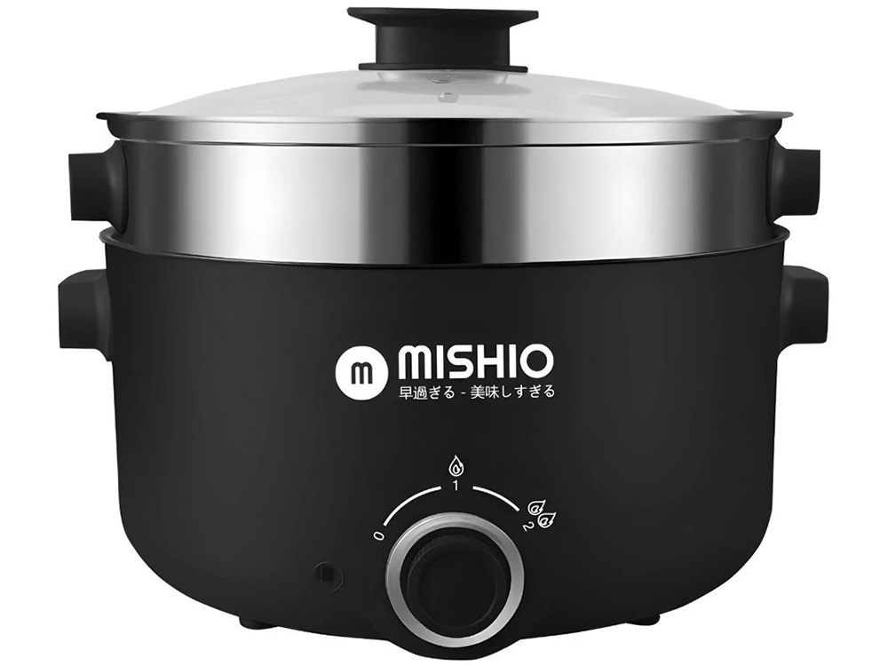 Nồi lẩu điện 4 lít Mishio MK328 (có xửng hấp)