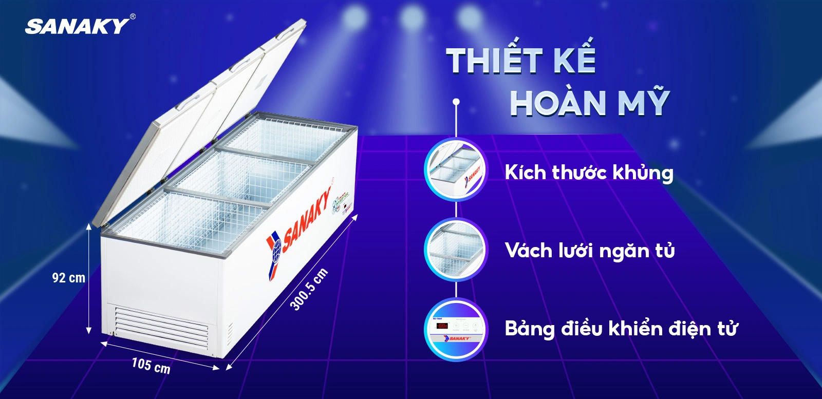 Tủ đông Sanaky Inverter VH-1799HY3