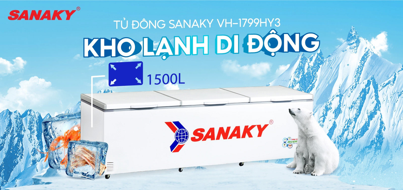 Tủ đông Inverter 