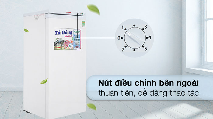 tủ đông Sanaky TD.VH180VD có thể điều chỉnh 7 mức nhiệt khác nhau