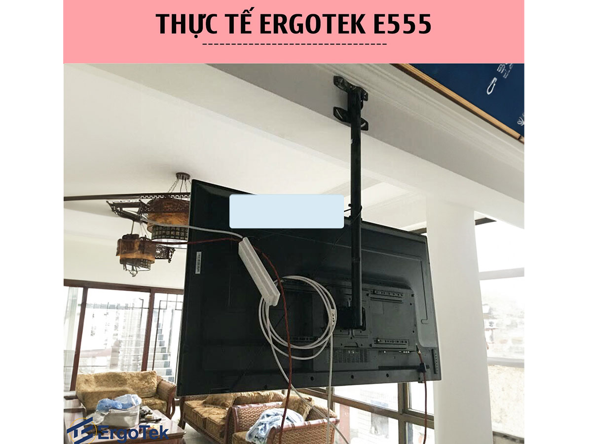 Giá treo tivi thả trần ErgoTek E555 