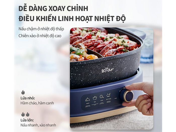 Nồi lẩu điện 2 ngăn Bear SB-NL60U