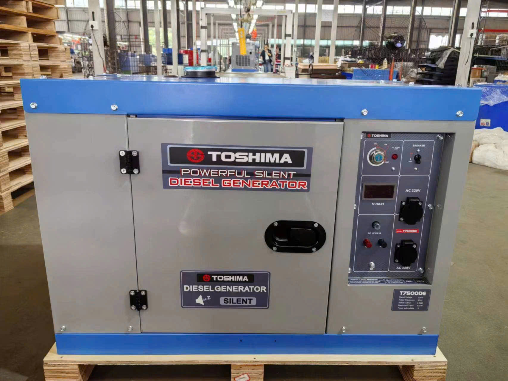 Máy phát điện chạy dầu Diesel Toshima T7500DE